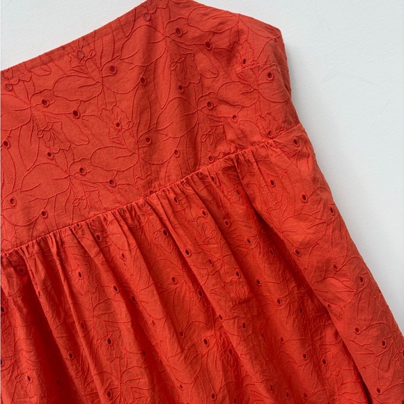 Madewell Eyelet Lace Midi Dress - Picture 2 of 4